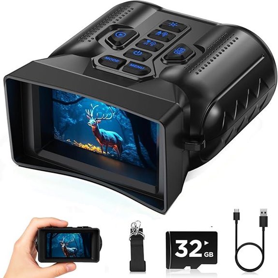 Night Vision Goggles with 4K Recording and 16X Zoom