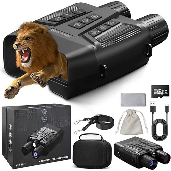 Night Vision Goggles with 4K 58MP Waterproof Rechargeable