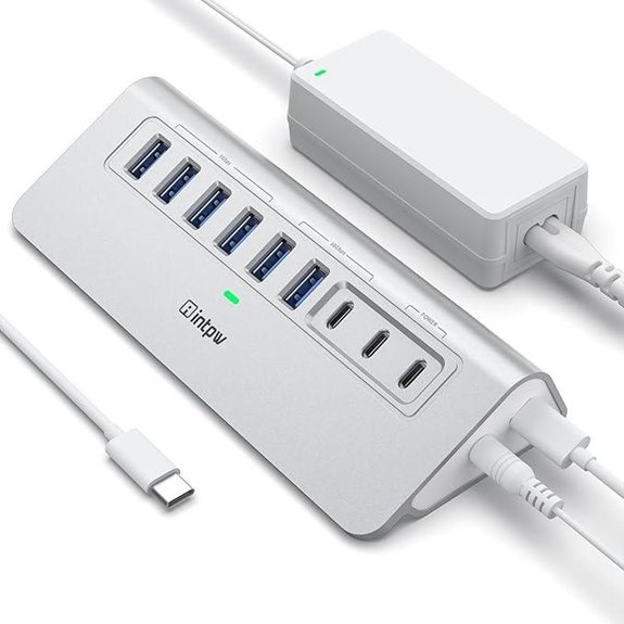 high speed 9 port usb c