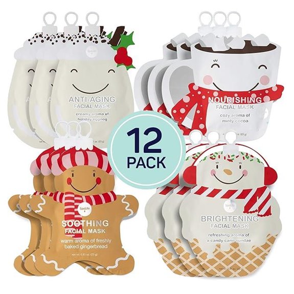 holiday facial mask set