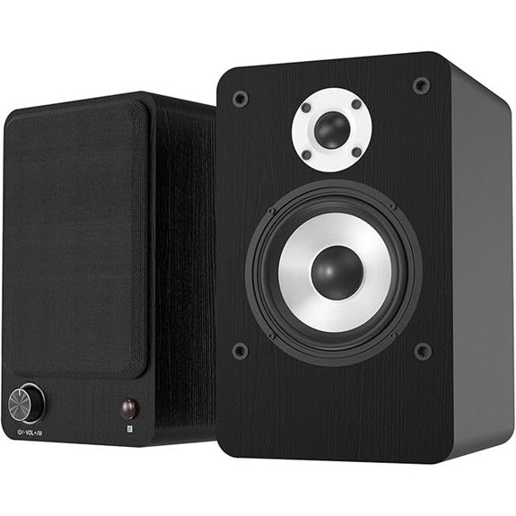 LONPOO Powered Bookshelf Speakers for Home Theater