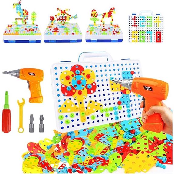 kids stem drill toys