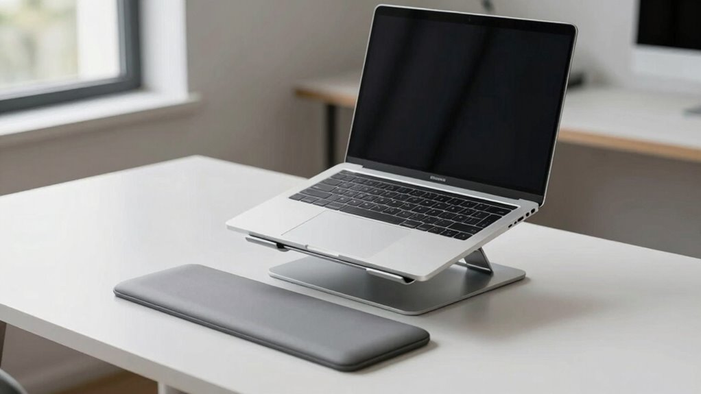 laptop docking ergonomic setup