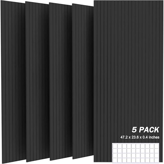 5 Pack Large Acoustic Soundproof Foam Panels