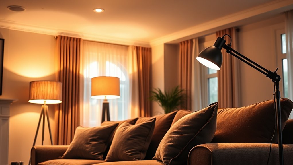 layered lighting for ambiance