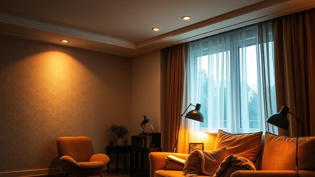 layered lighting for ambiance