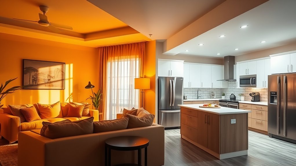 lighting temperature optimizes ambiance