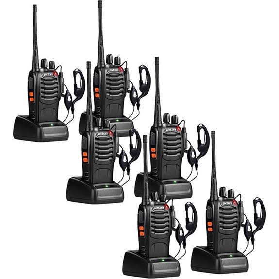 Pxton 6-Pack Long Range Two-Way Radios with Headphones