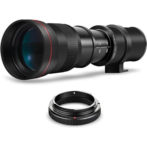 High-Power 420-800mm f/8 Telephoto Lens for Nikon
