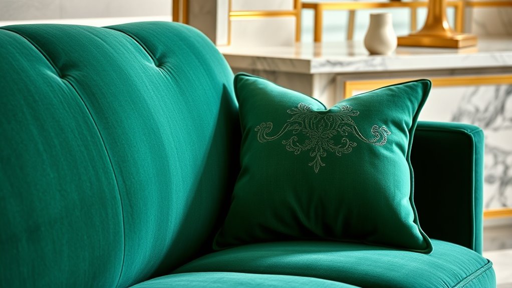 luxurious textured fabric decor