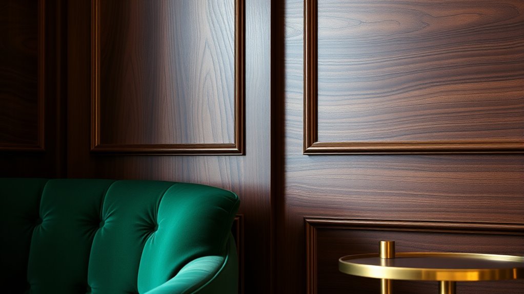 luxurious woods and finishes