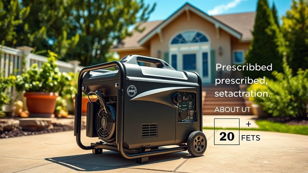 maintain safe generator distance