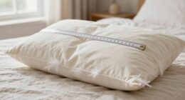 measure pillow height at home