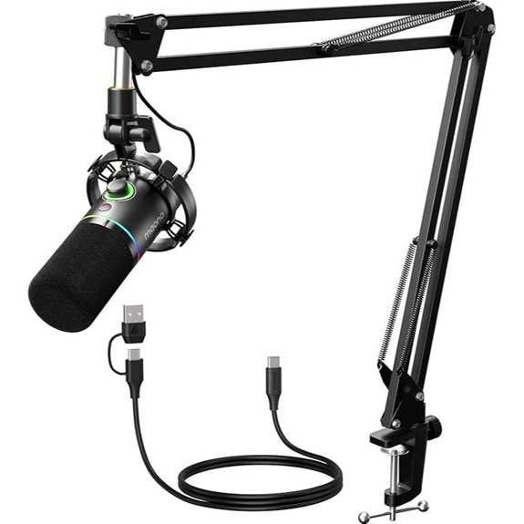 MAONO Dynamic Microphone Kit with Boom Arm