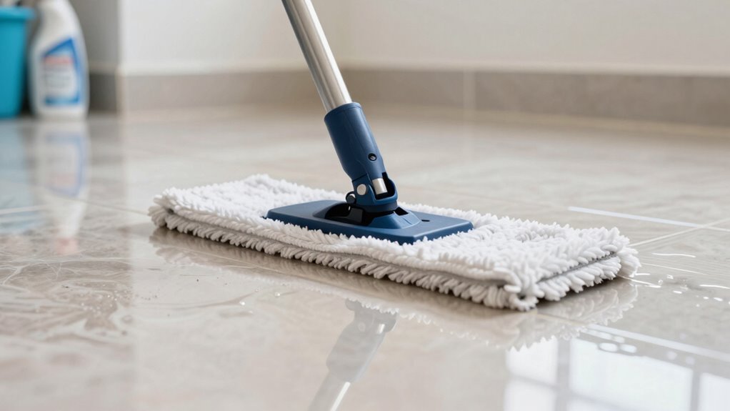 minimal water floor cleaning