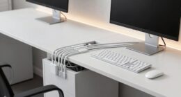 neat interior cable organization