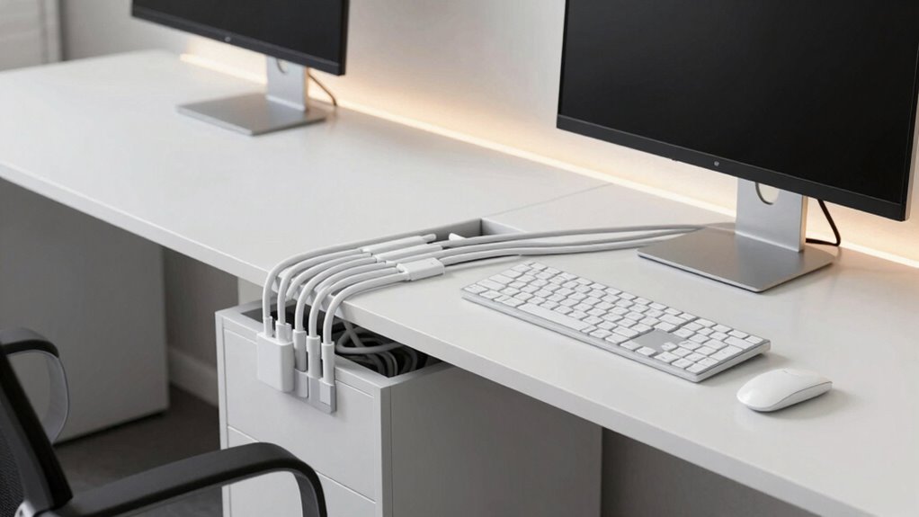 neat interior cable organization