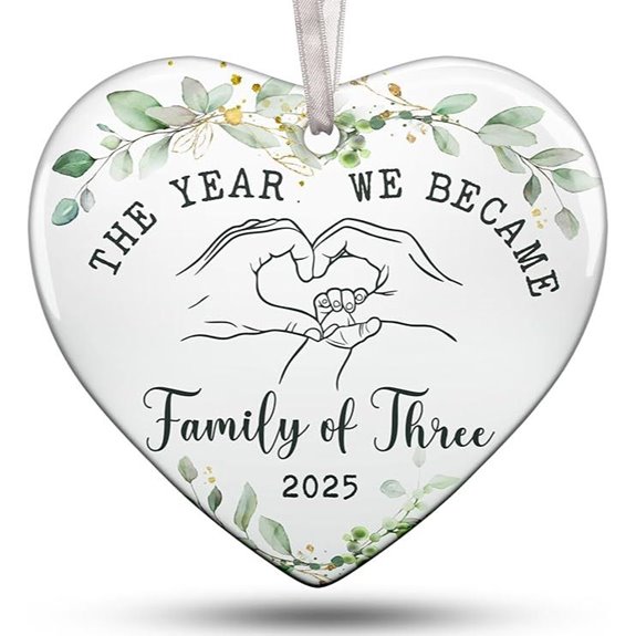 Baby's First Christmas 2025 Ornament for New Parents