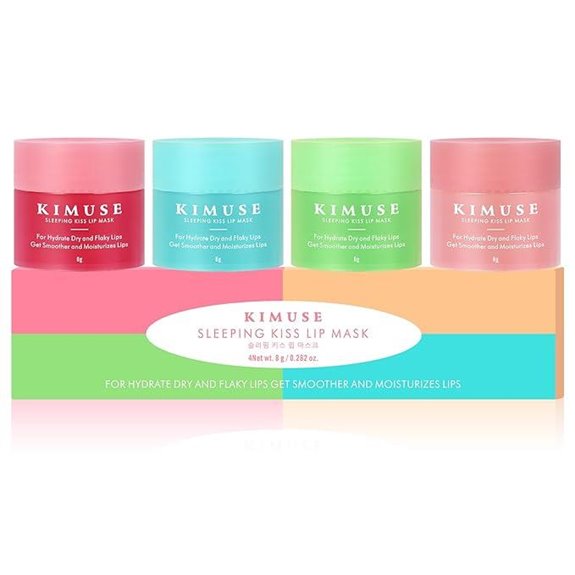 KIMUSE Lip Mask Set 4-Pack Nourishing Lip Care