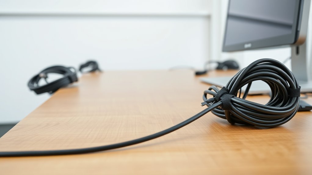 organize cables neatly together