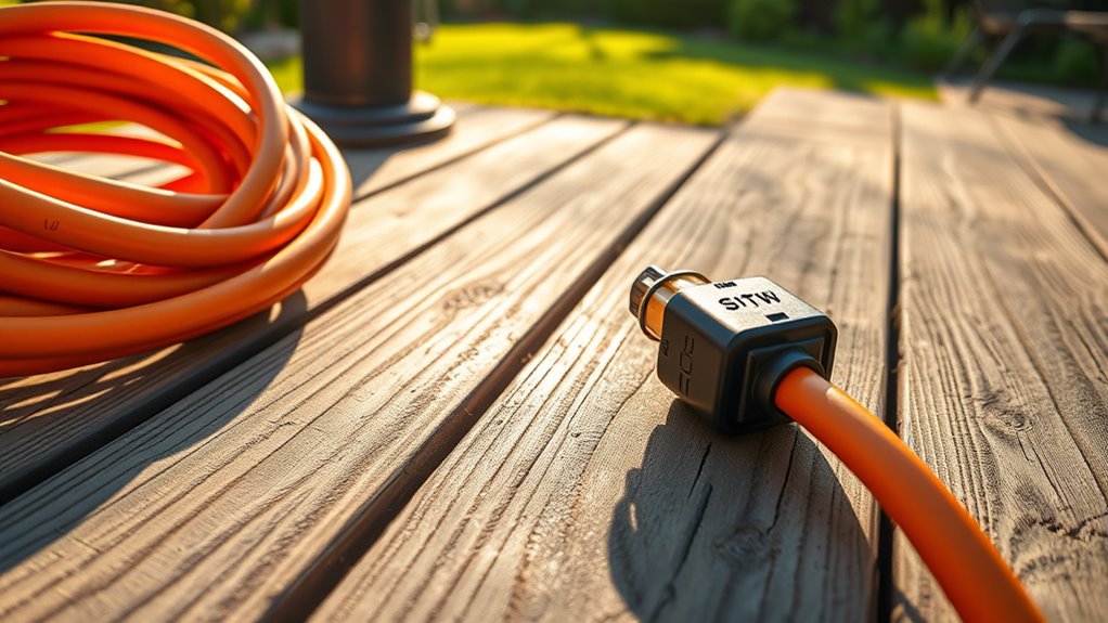 outdoor rated cords ensure safety
