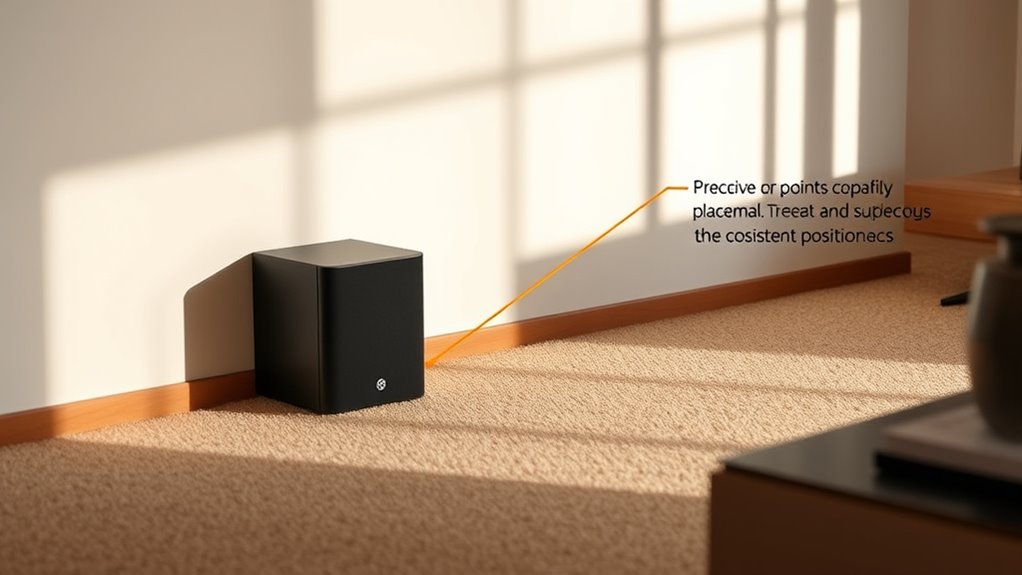 periodic subwoofer repositioning checks