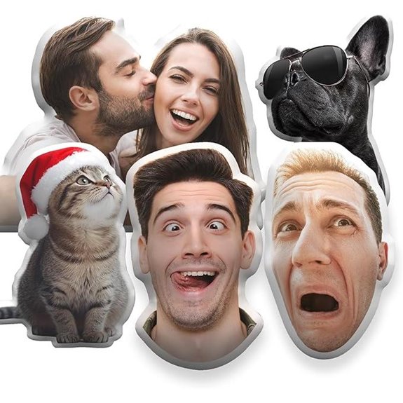 Custom Pet Face Pillow Funny Gag Gift for Adults