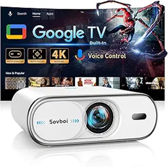 Sovboi 4K Portable Projector with Smart Features