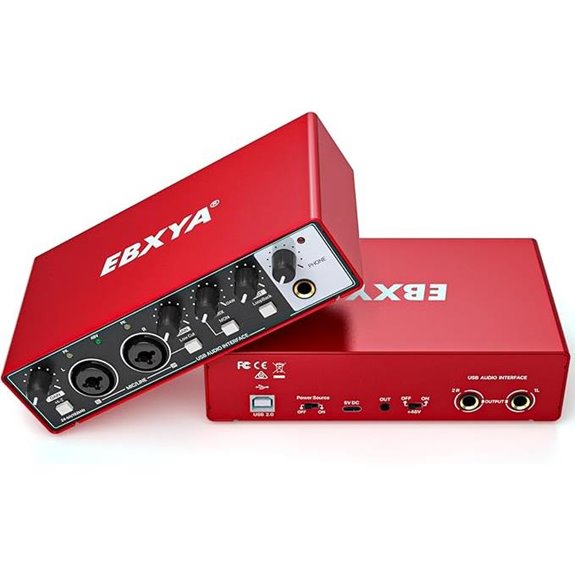 EBXYA 2x2 Audio Interface for Recording