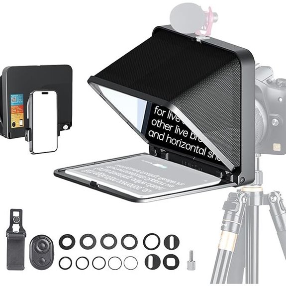LENSGO Portable Teleprompter for iPad/Smartphone/Camera