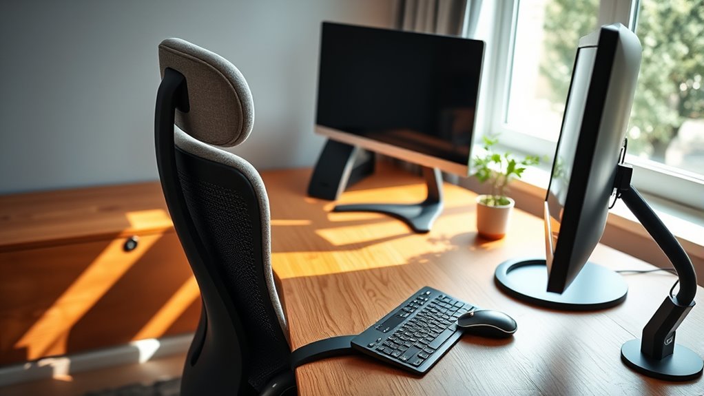 proper ergonomic workspace setup