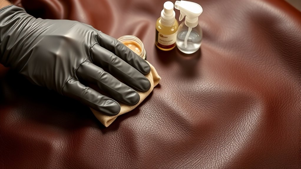 proper leather cleaning and conditioning