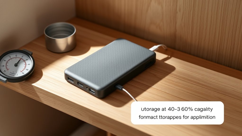 proper power bank storage