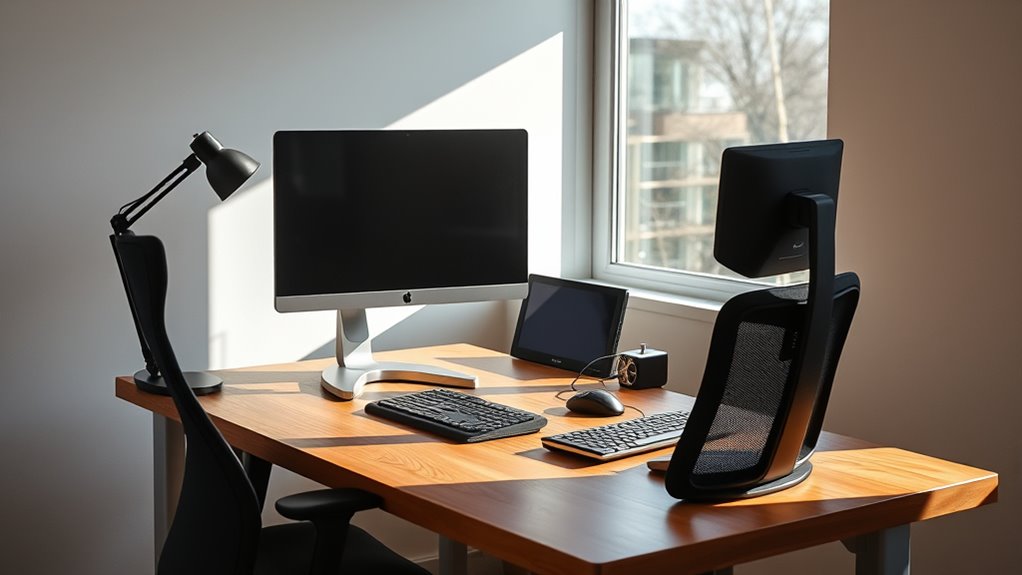 proper screen and lighting setup