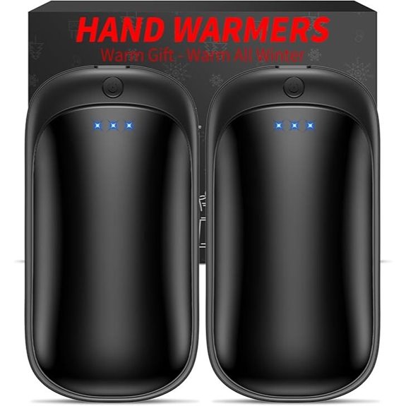 Rechargeable 2-Pack Portable Electric Hand Warmers