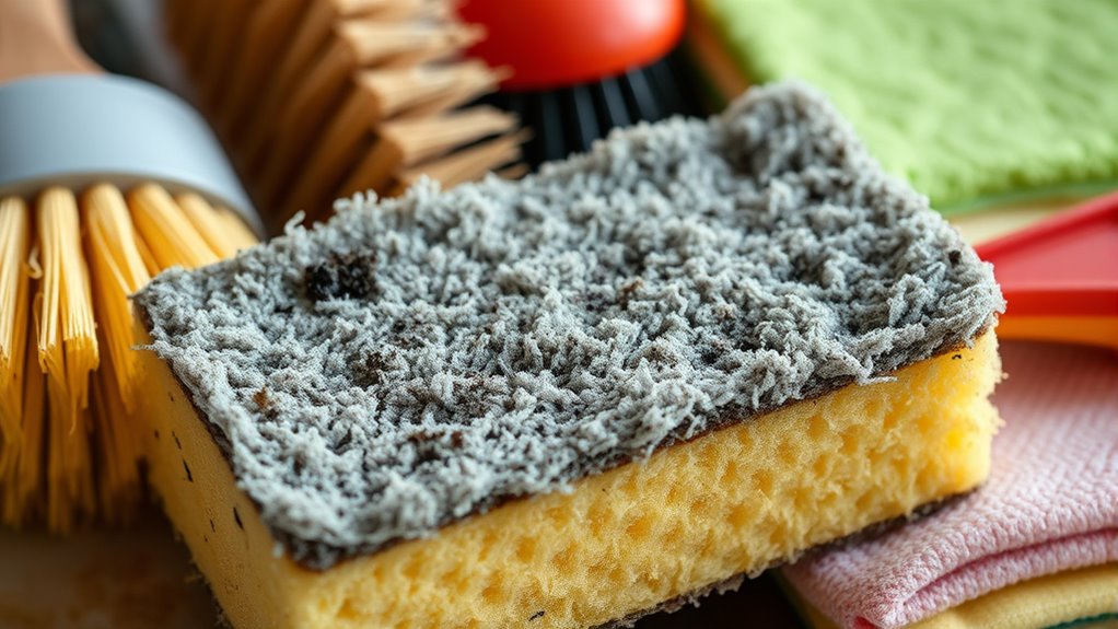 replace sponge when dirty