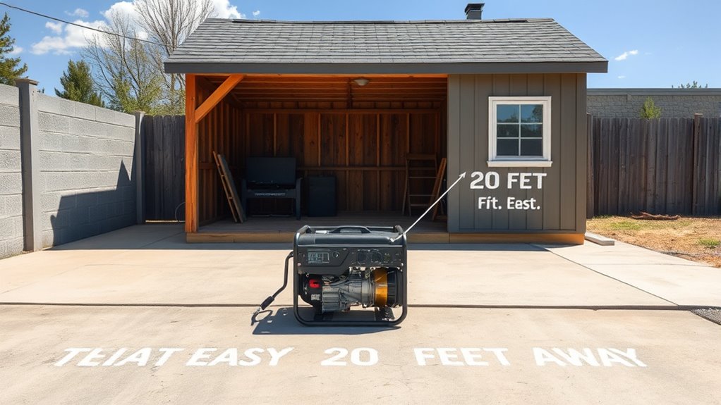 safe generator placement practices