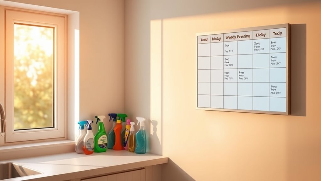 schedule cleaning during optimal times