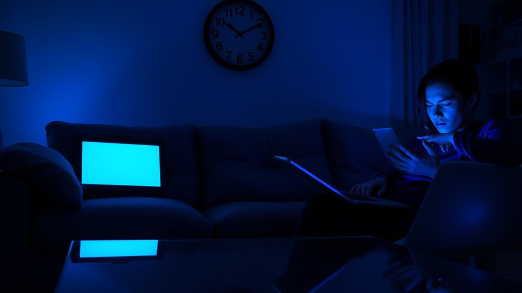 signs of blue light strain