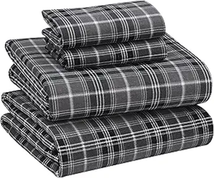 RUVANTI Queen Flannel Sheets – 100% Cotton Soft Warm