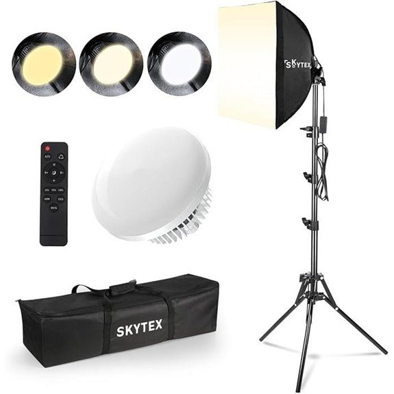 Skytex Softbox Lighting Kit with LED Bulbs