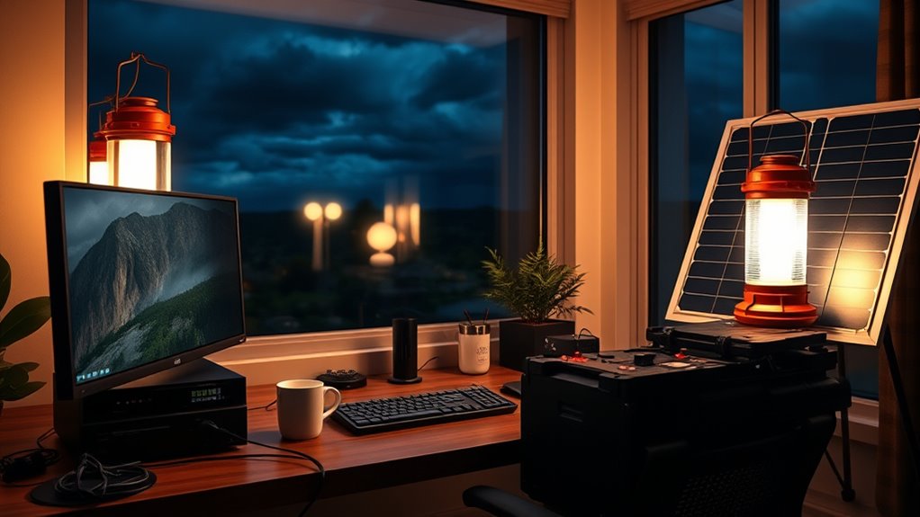 solar powered backup for work