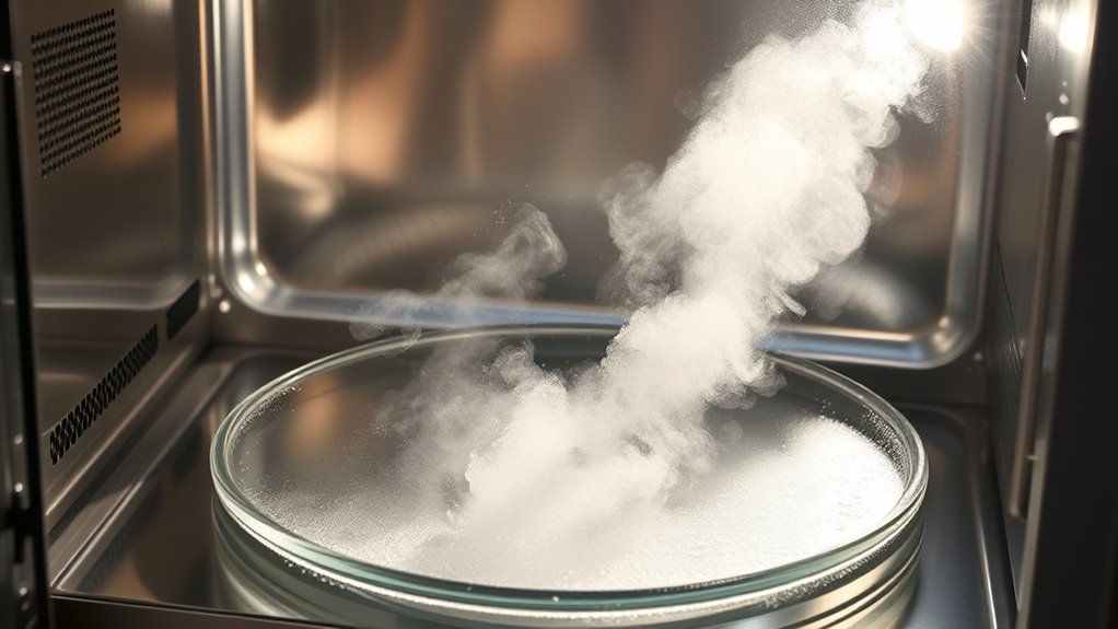 steam cleaning for microwave