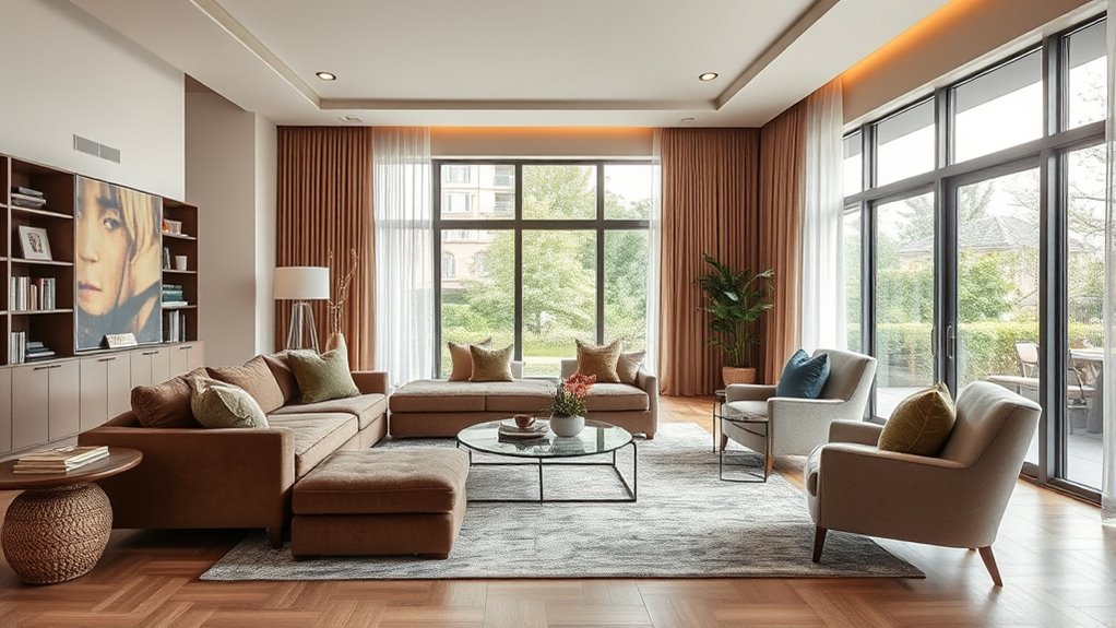 strategic furniture for sound control