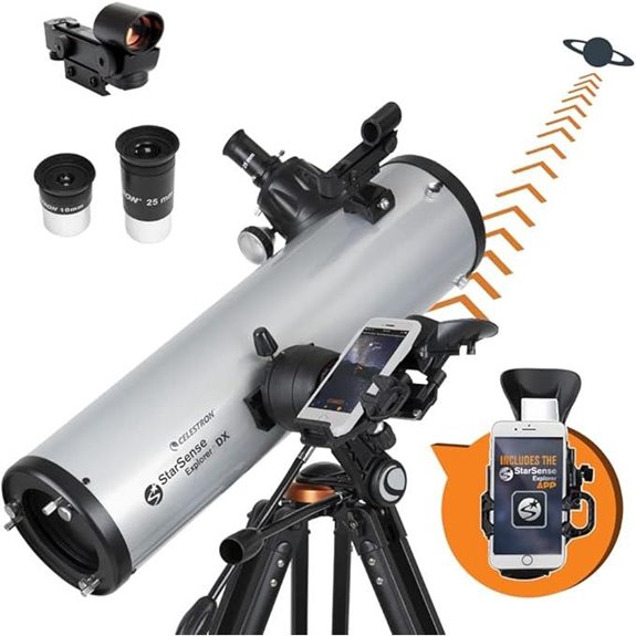Celestron StarSense Explorer DX 130AZ Telescope with Smartphone Dock
