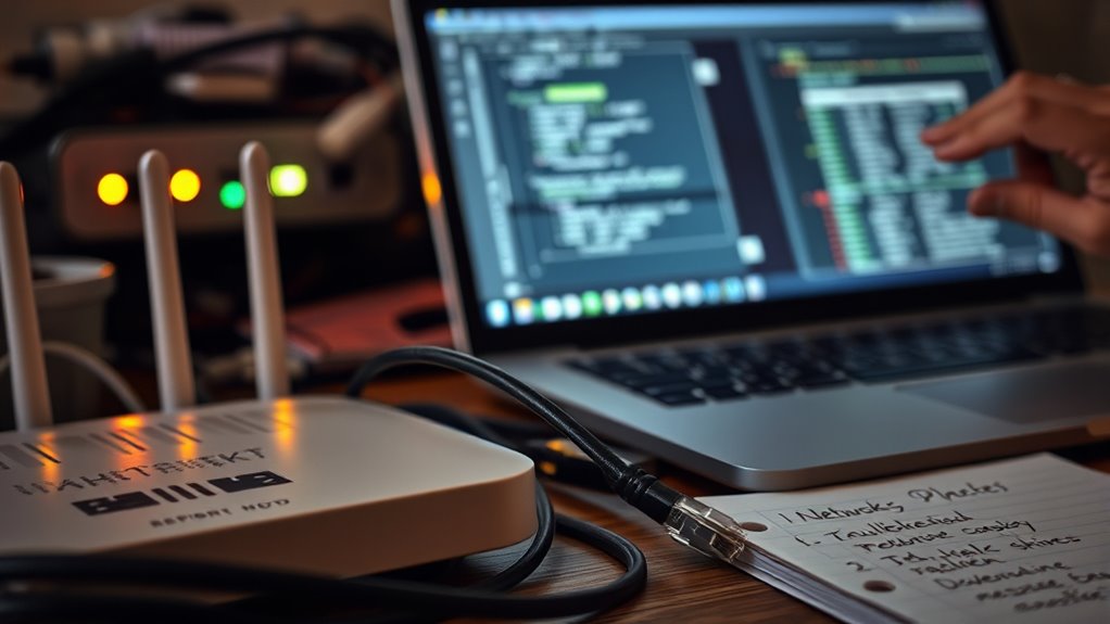 test wired device connection