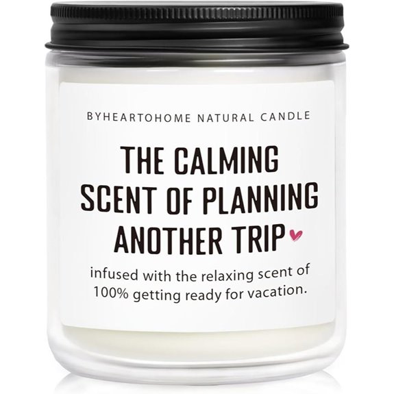 Travel Gifts for Women Travelers Vacation Planner Candle