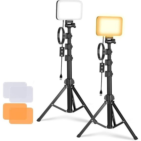 NEEWER 2-Pack Dimmable LED Video Light Kit