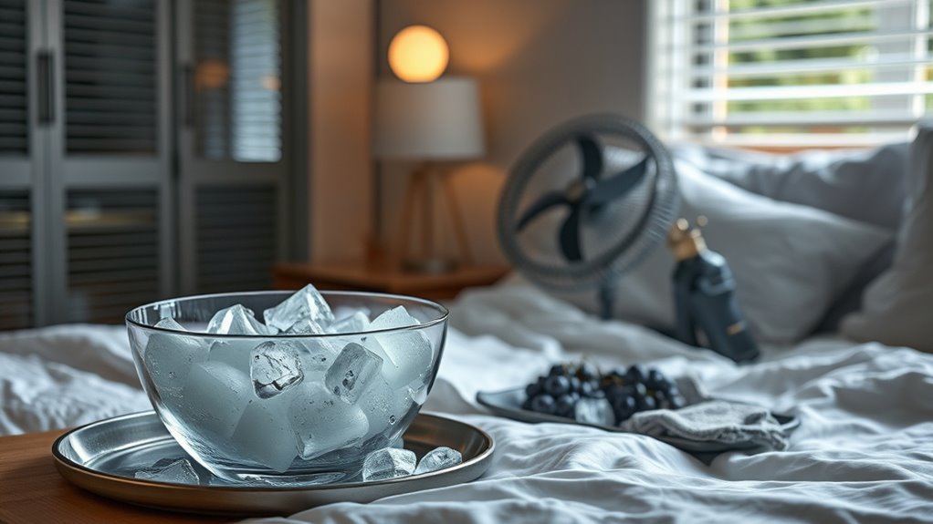 use frozen items for cooling