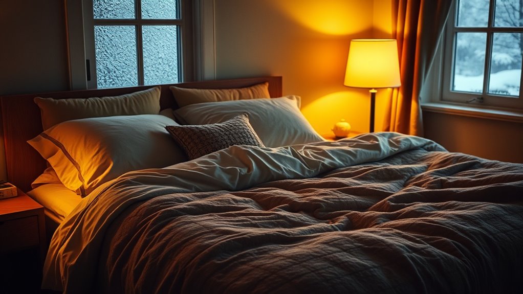 warm bed promotes restful sleep